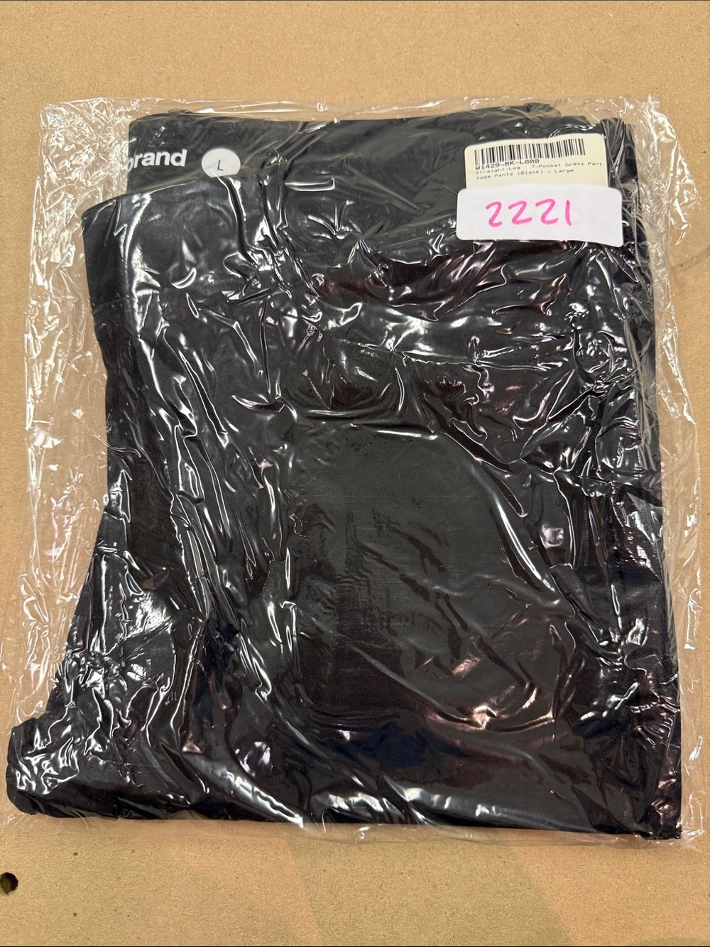 New Betabrand Black Straight 7 Pocket Dress Pant Yoga Pants Large - Picture 2 of 5